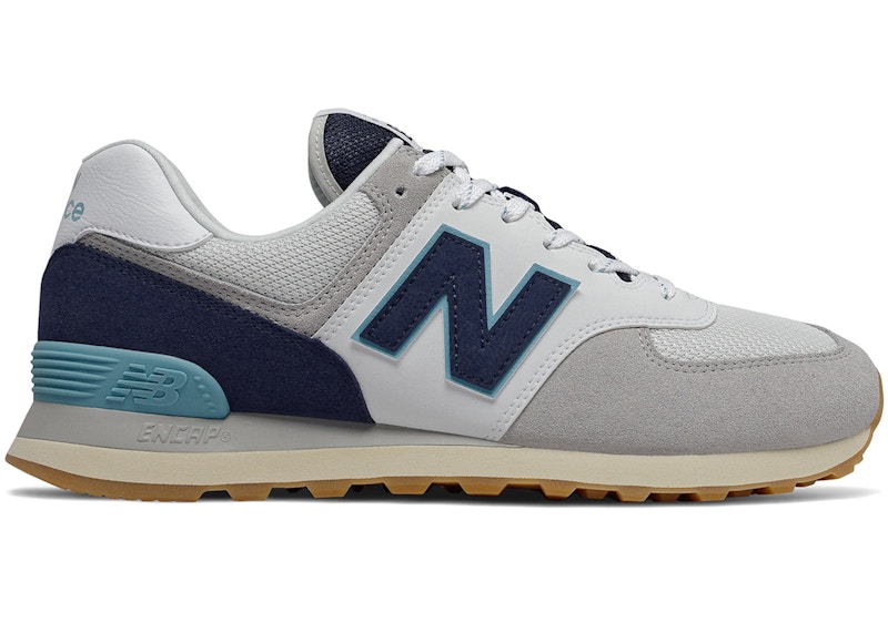 New Balance 574 Core Plus Rain Cloud Blauw