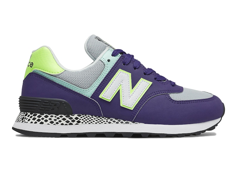 New Balance 574 Violet Virtual Sky/bleached Lime Glow