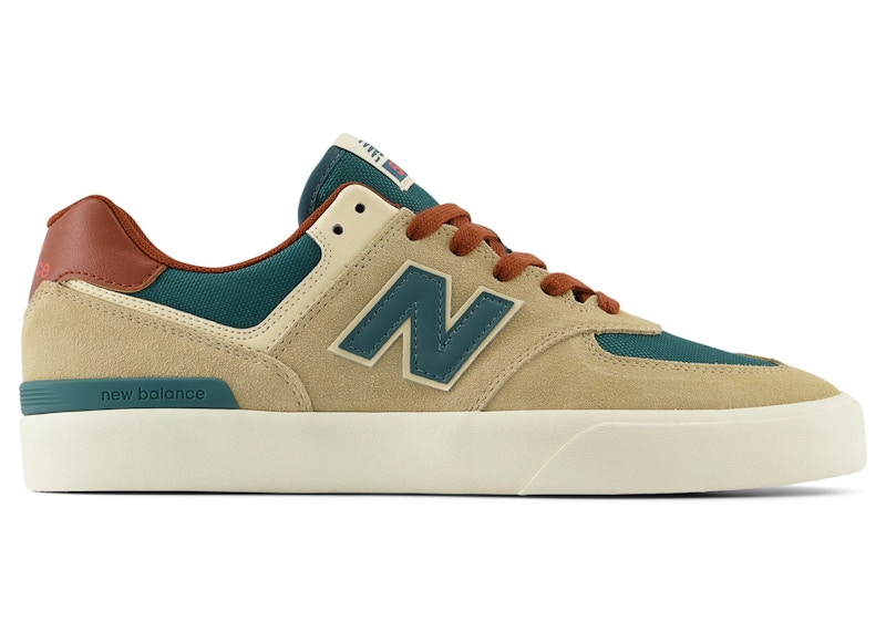 New Balance Numeric 574 Vulc Tan Forest Groen