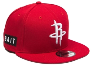 New Era x BAIT Houston Rockets Scarlet 9Fifty Snapback Cap Rood