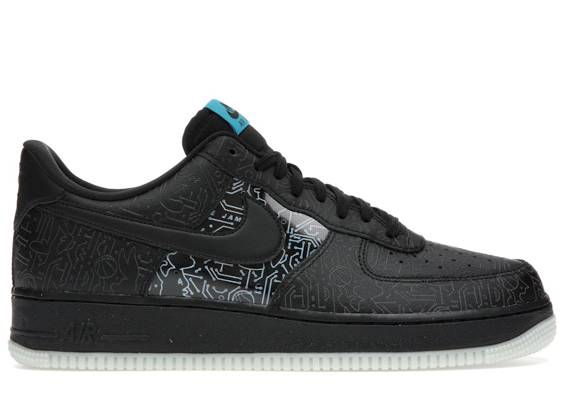 Nike Air Force 1 Low Computer Chip Space Jam Zwart