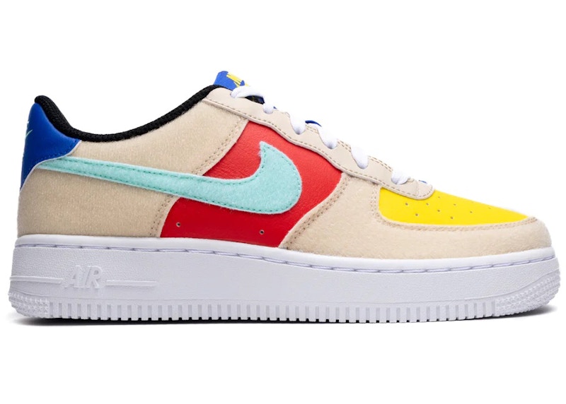 Nike Air Force 1 Low Multi-Color Velcro Rood