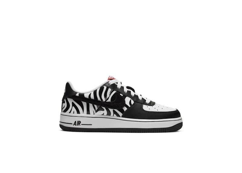 Nike Air Force 1 Zebra Zwart