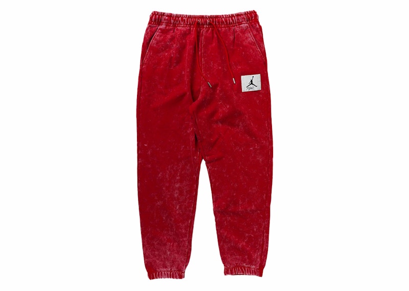Nike Air Jordan Washed Fleece Essential Statement Sweatpants Rood