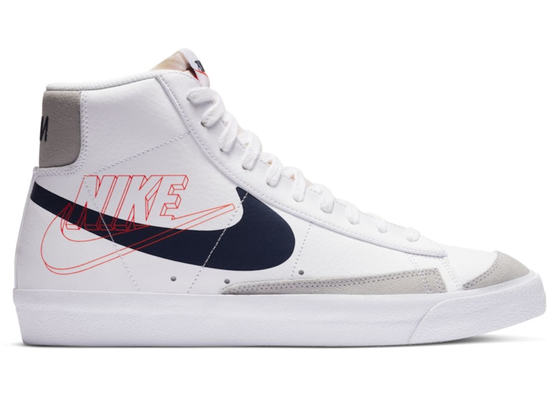 Nike Blazer Mid 77 Vintage Reverse Logo Marineblauw