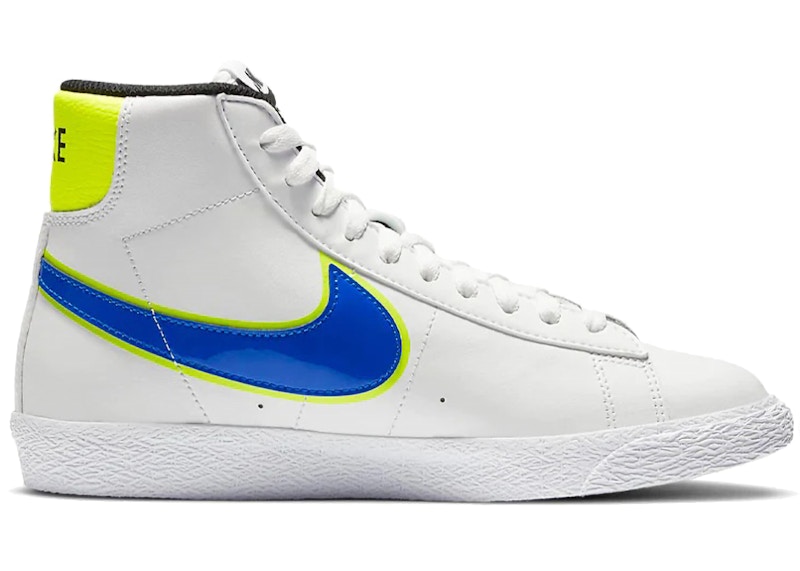 Nike Blazer Mid Racer Volt Blauw