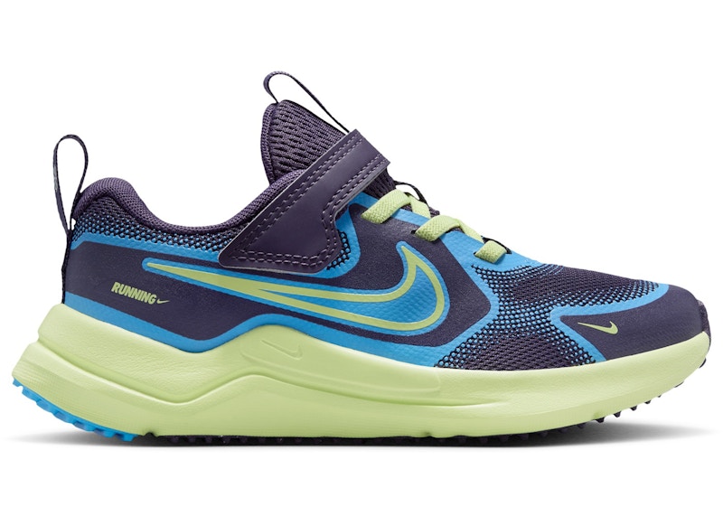 Nike Cosmic Runner Dark Raisin University Lime Blauw