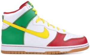 Nike Dunk High 6.0 Rasta Groen