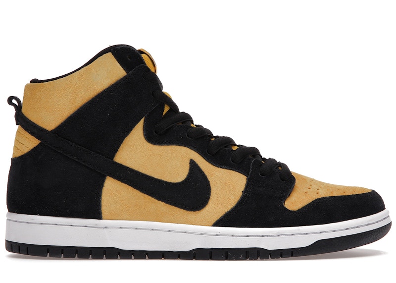Nike SB Dunk High Pro Reverse Goldenrod Zwart