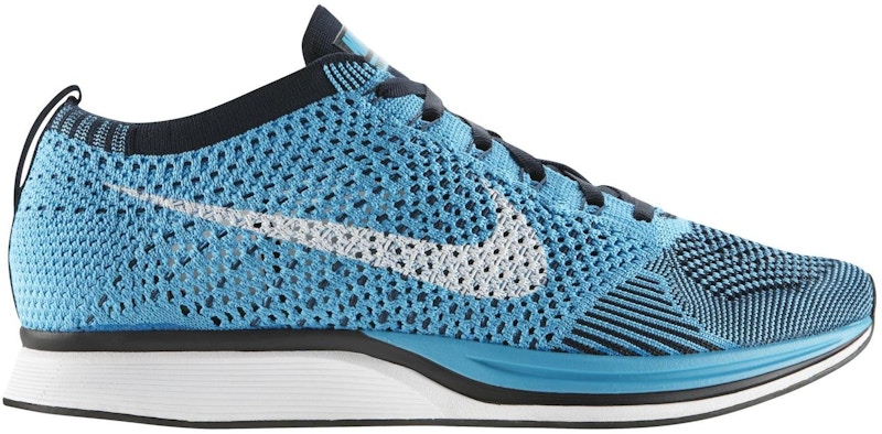 Nike Flyknit Racer Chlorine Blauw
