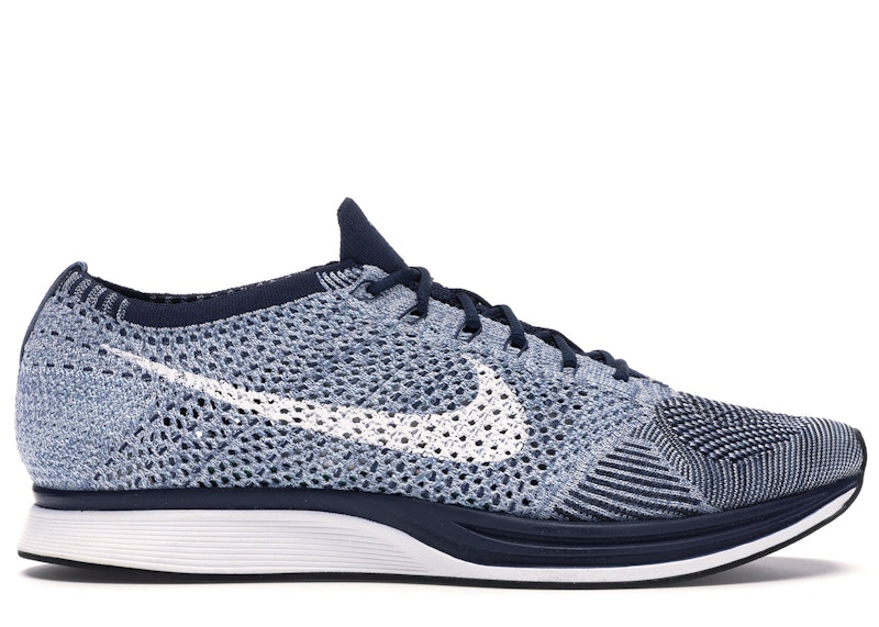 Nike Flyknit Racer Tint Blauw