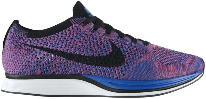 Nike Flyknit Racer Game Royal Zwart