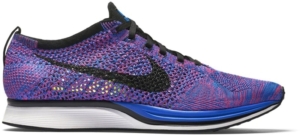 Nike Flyknit Racer Indigo Zwart