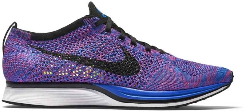 Nike Flyknit Racer Indigo Zwart