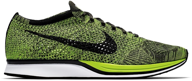 Nike Flyknit Racer Volt Zwart