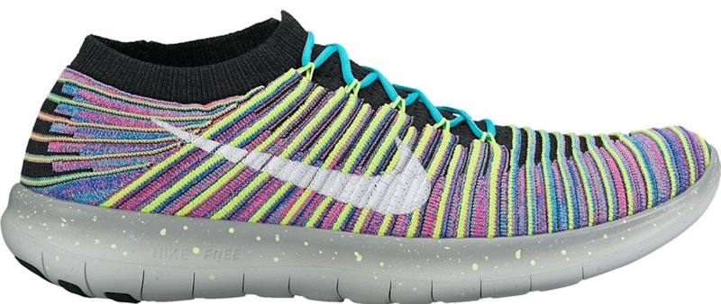 Nike Free RN Motion Flyknit Multi-Color Zwart