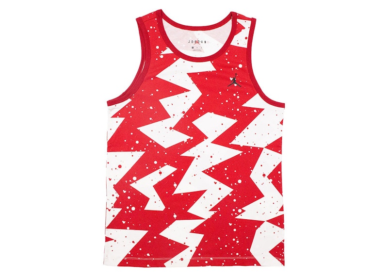 Nike Jordan Printed Poolside Tank Top Gym Rood