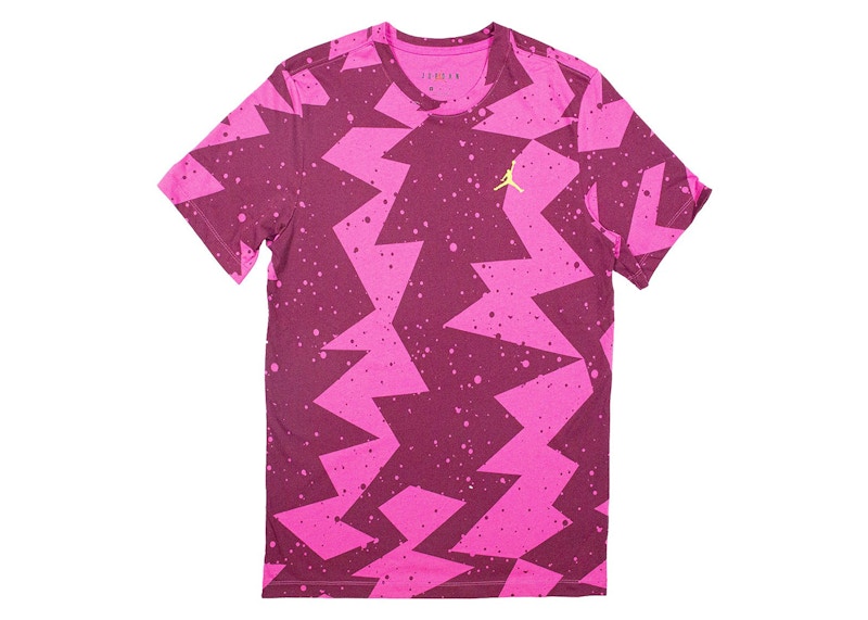 Nike Jordan Printed Poolside Tee Active Fuchsia