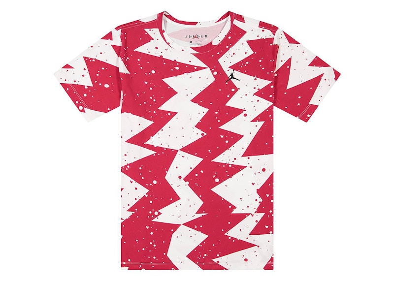 Nike Jordan Printed Poolside Tee Gym Rood