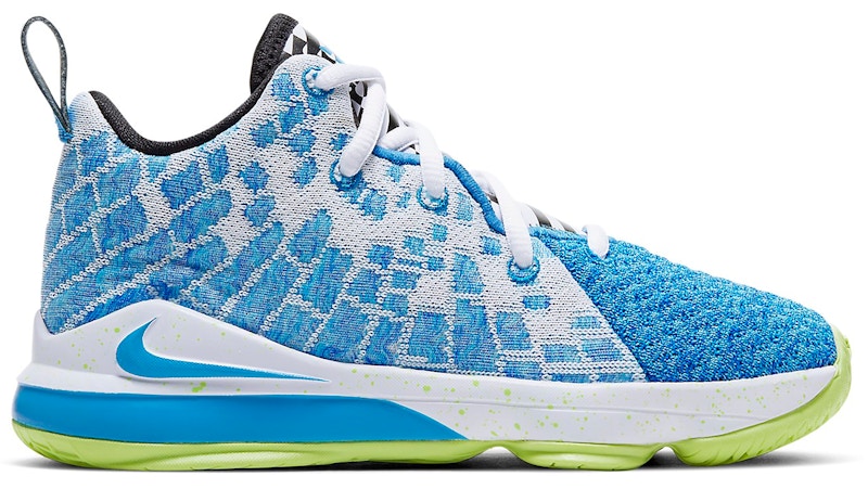 Nike LeBron 17 Sprite Blauw