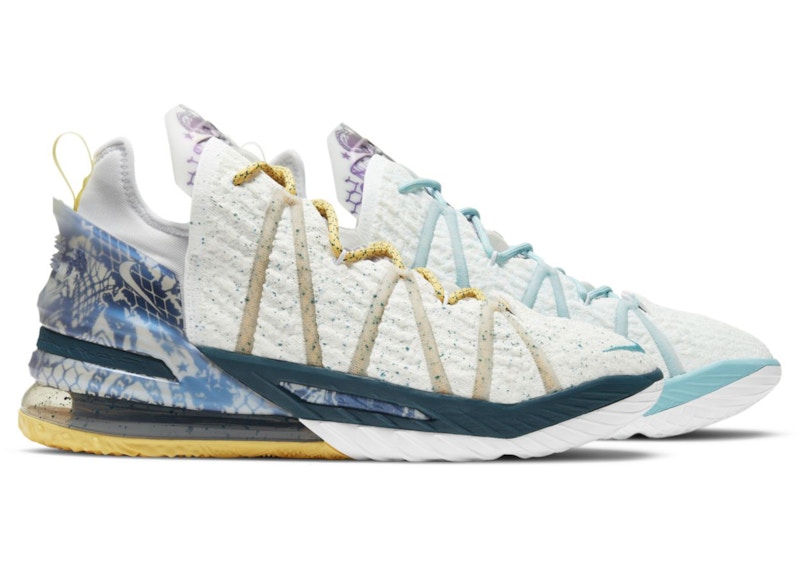 Nike LeBron 18 Reflections Flip Blauw
