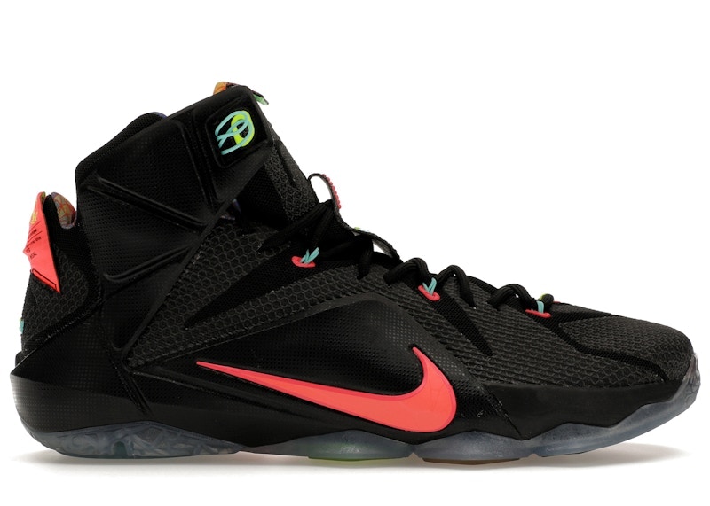 Nike LeBron 12 Data Zwart