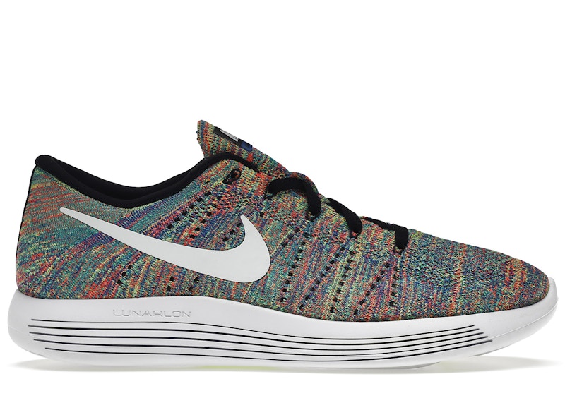 Nike LunarEpic Flyknit Low Multi-Color Zwart