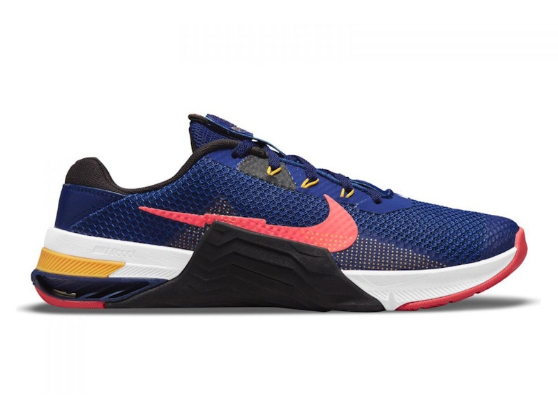 Nike Metcon 7 Deep Royal Magic Ember Blauw