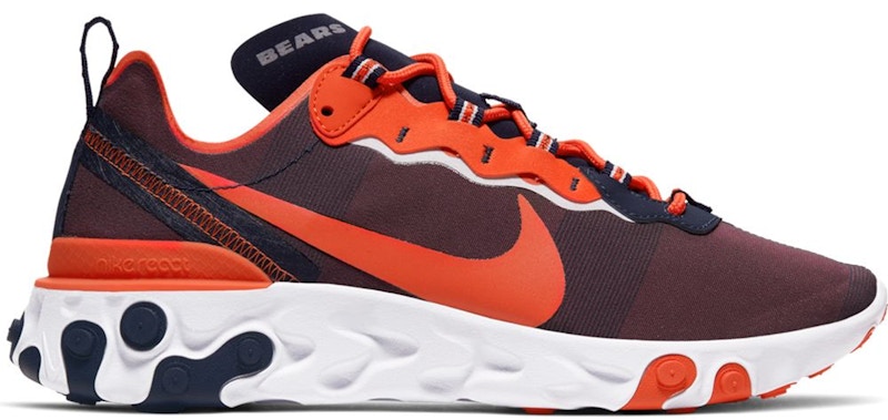 Nike React Element 55 Chicago Bears Oranje