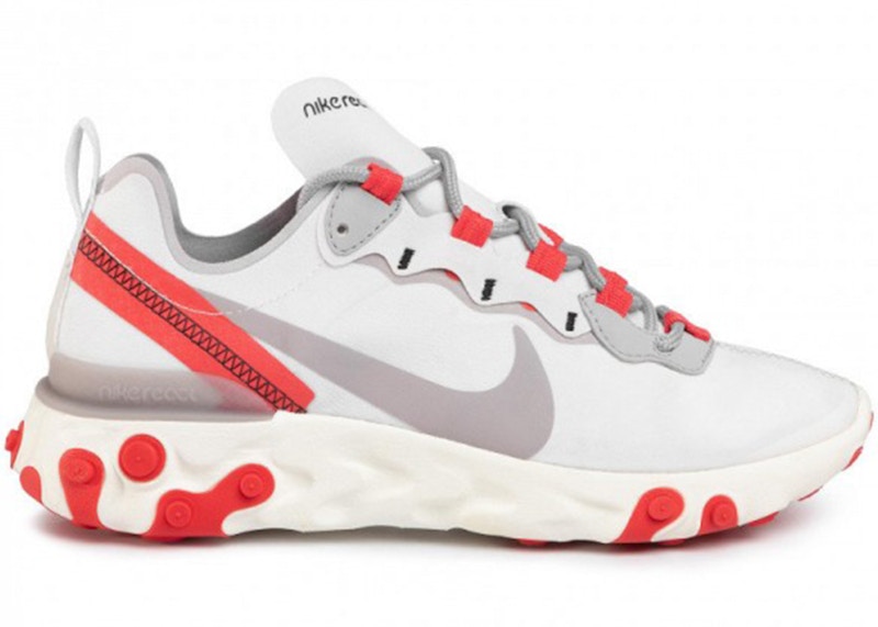 Nike React Element 55 Sail Phantom University Rood