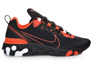 Nike React Element 55 Script Swoosh Zwart