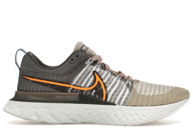 Nike React Infinity Run Flyknit 2 Light Bone Oranje