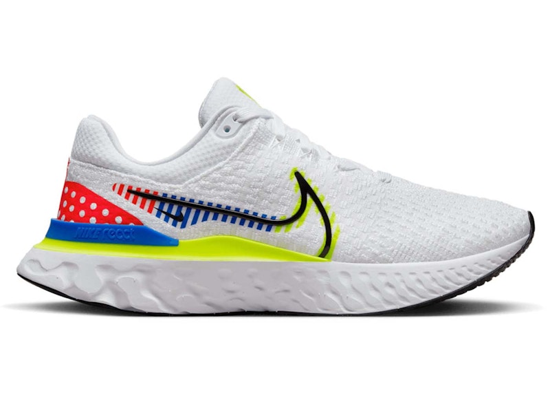Nike React Infinity Run Flyknit 3 Premium Volt Racer Zwart