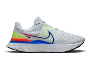 Nike React Infinity Run Flyknit 3 Pure Platinum Racer Blauw