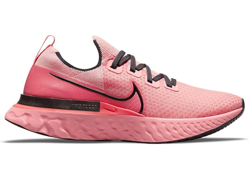 Nike React Infinity Run Flyknit Bright Melon Zwart