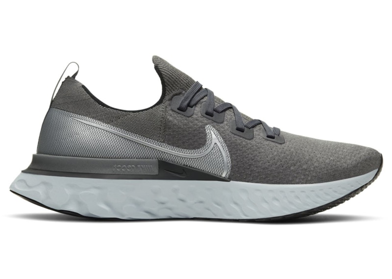 Nike React Infinity Run Flyknit Iron Zwart