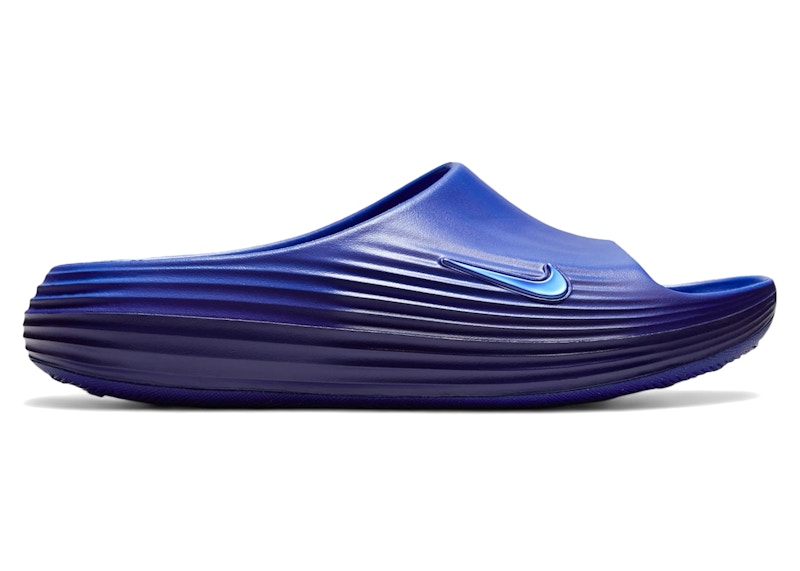 Nike ReactX Rejuven8 Slide Hyper Royal Blauw