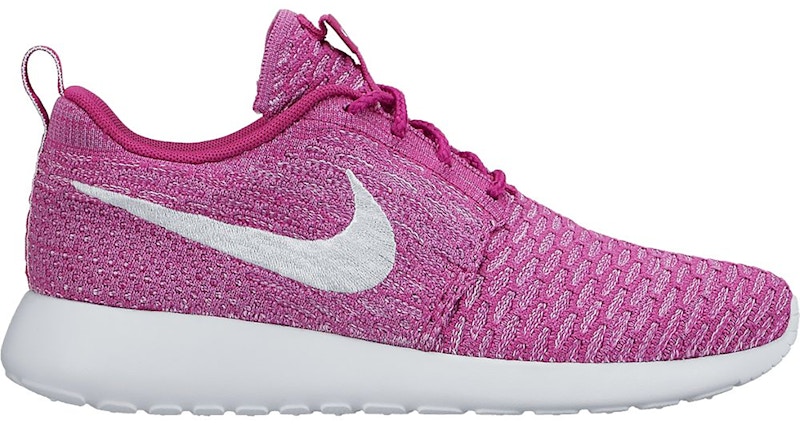 Nike Roshe Run Flyknit Fuchsia Flash Paars