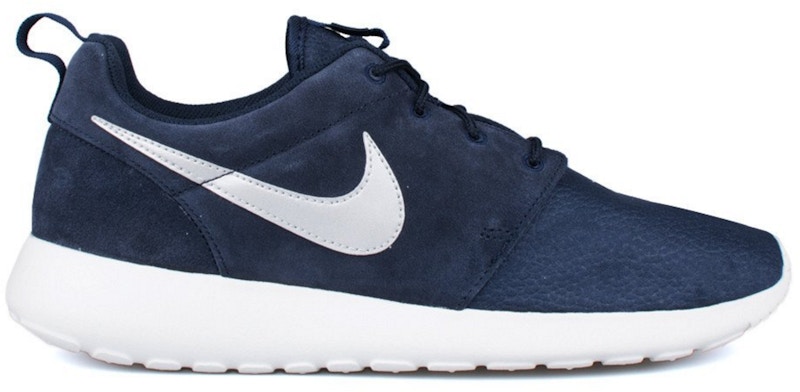 Nike Roshe Run Suede Obsidian Zilver