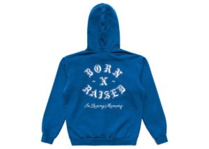 Nike SB Born X Raised In Loving Memory Rocker Hoodie Blauw