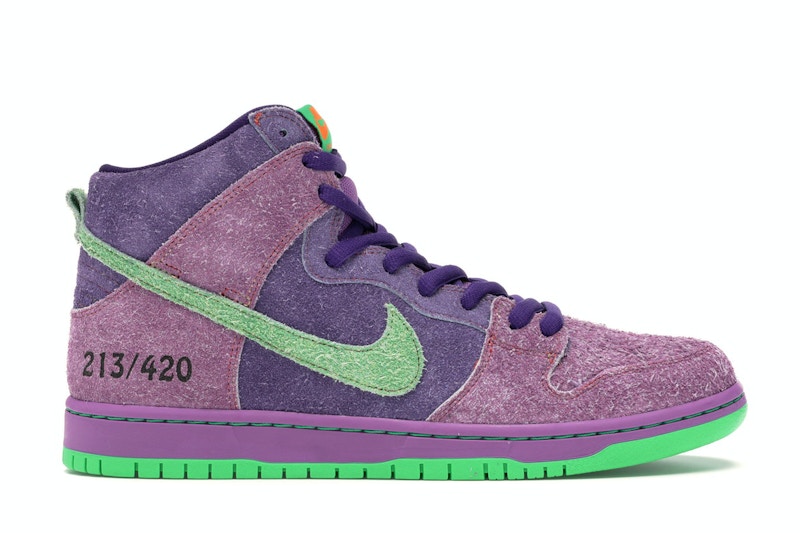 Nike SB Dunk High Reverse Skunk 420 Groen
