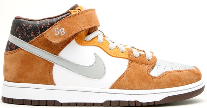 Nike SB Dunk Mid Fender Bass Zilver