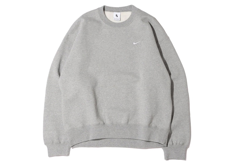 NikeLab Fleece Crew Dark Heather Grijs