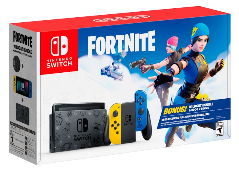 Nintendo Switch Fortnite Wildcat Console Bundle HADSKFAGE