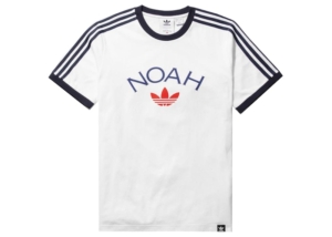 Noah x Adidas Core Logo Ringer Tee Wit