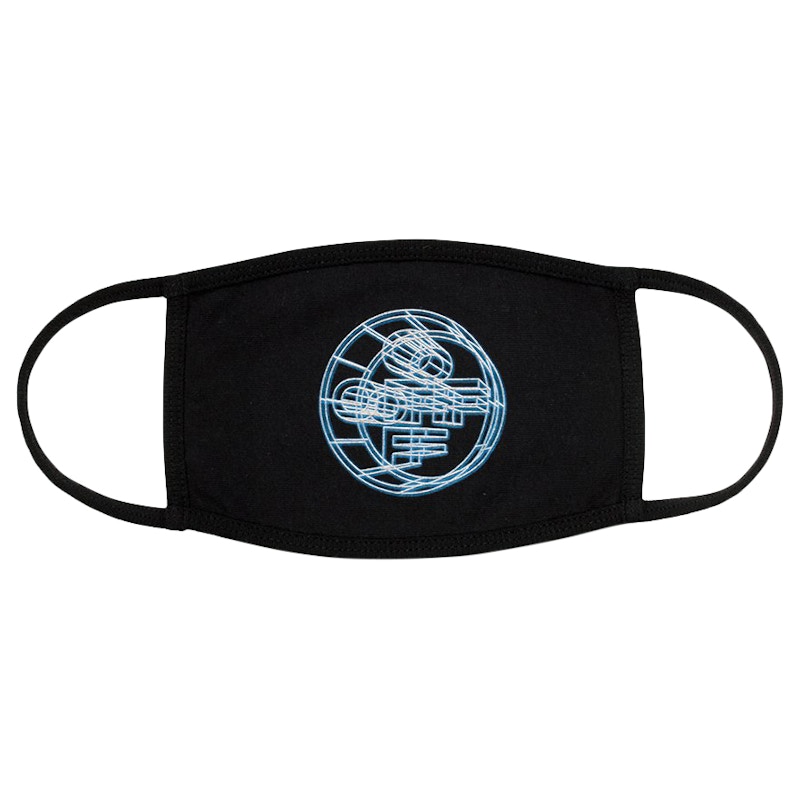 OFF- 3D Crossed Face Mask Multicolor