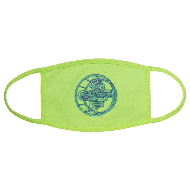 OFF- 3D Crossed Face Mask Fluo Multicolor