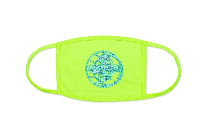 OFF- 3D Crossed Off Face Mask Neon Groen