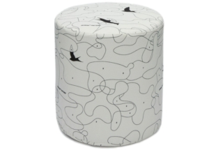 OFF- Abstract Birds Pattern Stool