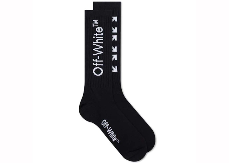 OFF- Arrow Mid Length Socks Zwart